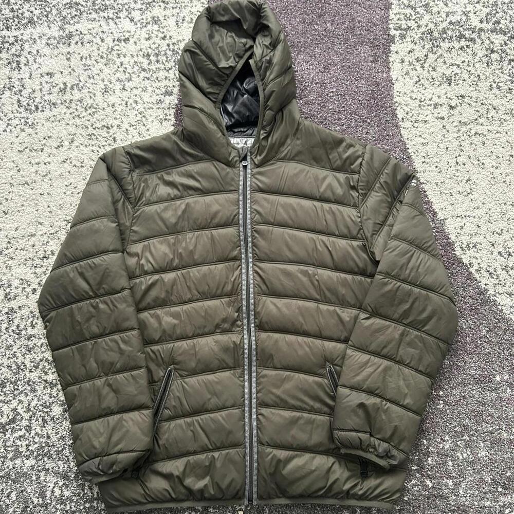 Men's Olive Green Point Zero Ultralight Puffer Jacket